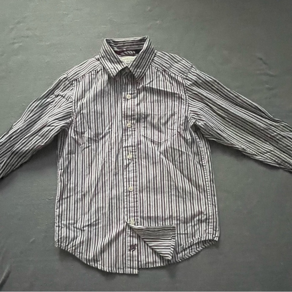 Men's Striped Black and White Shirt